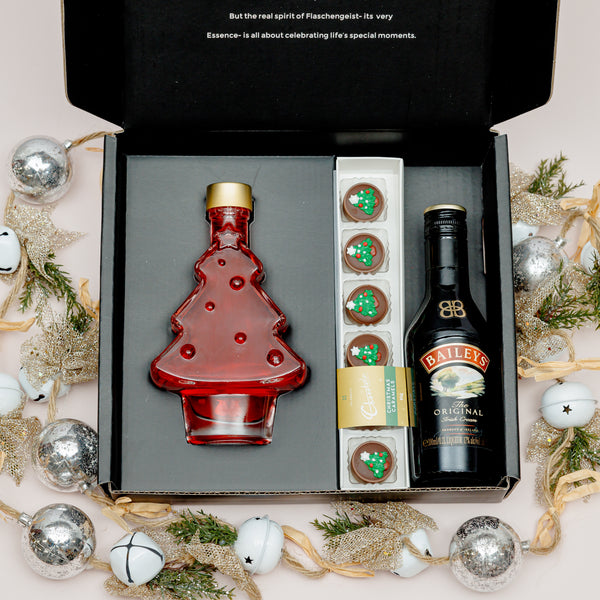 Baileys and Christmas Tree Choc Caramel 200ml Bottle Gift Hamper