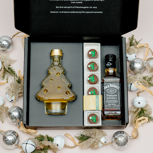 Jack Daniel's and Christmas Tree Honey Highland 200ml Bottle Gift Hamper
