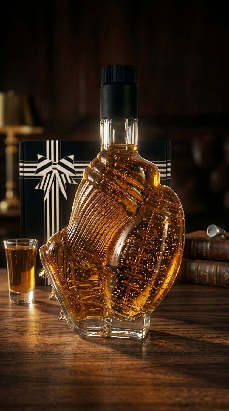 Flaschengeist Football  Bottle | Personalised Liquor & Non-Alcoholic Sports Memorabilia Gift
