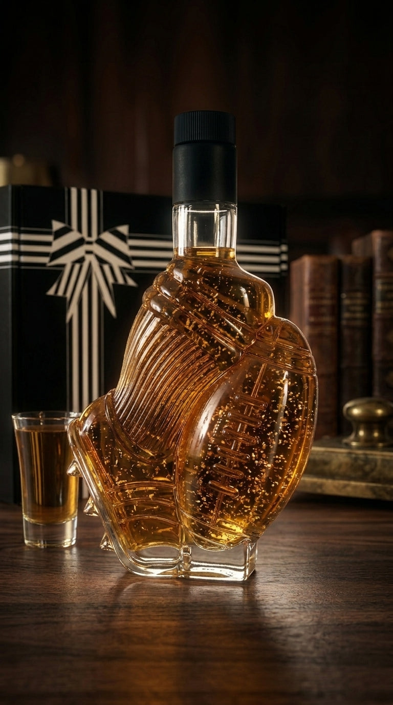 Flaschengeist Football  Bottle | Personalised Liquor & Non-Alcoholic Sports Memorabilia Gift