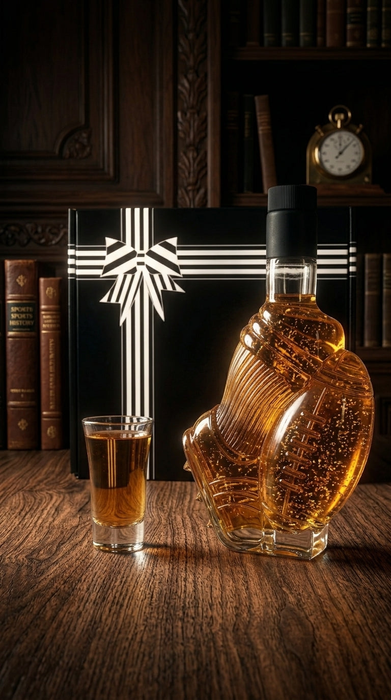 Flaschengeist Football  Bottle | Personalised Liquor & Non-Alcoholic Sports Memorabilia Gift