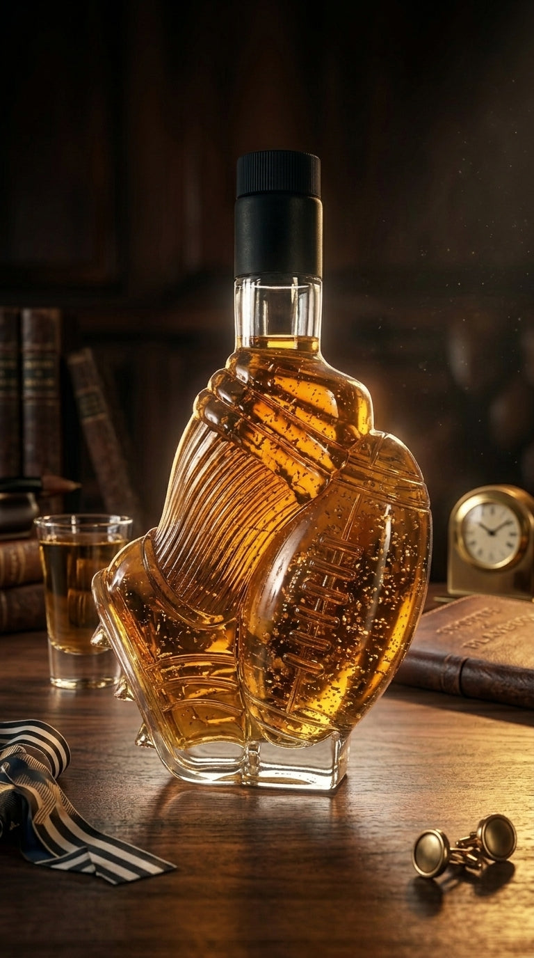 Flaschengeist Football  Bottle | Personalised Liquor & Non-Alcoholic Sports Memorabilia Gift