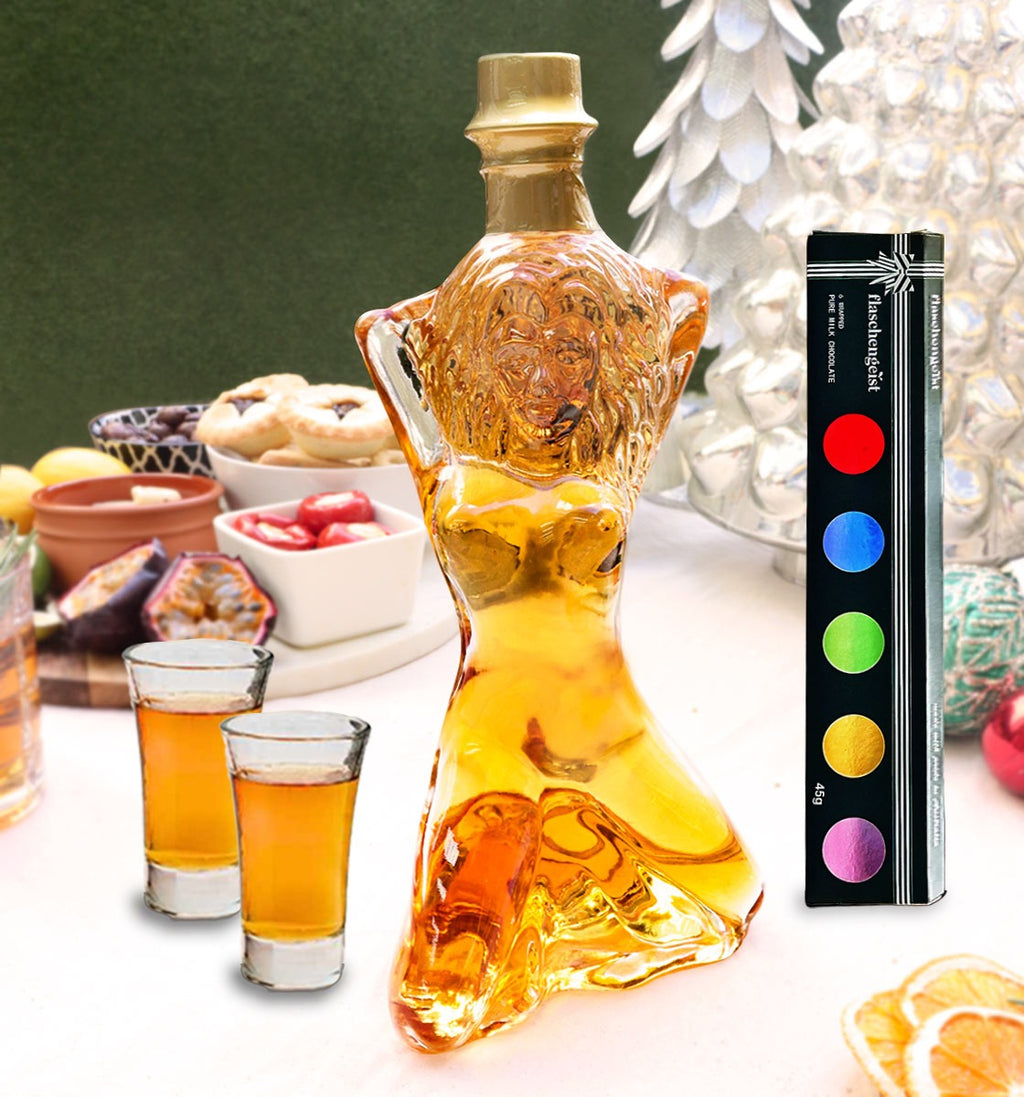 FLASCHENGEIST My Goddess Gift Box + Chocolates -  A Toast to Divine Indulgence
