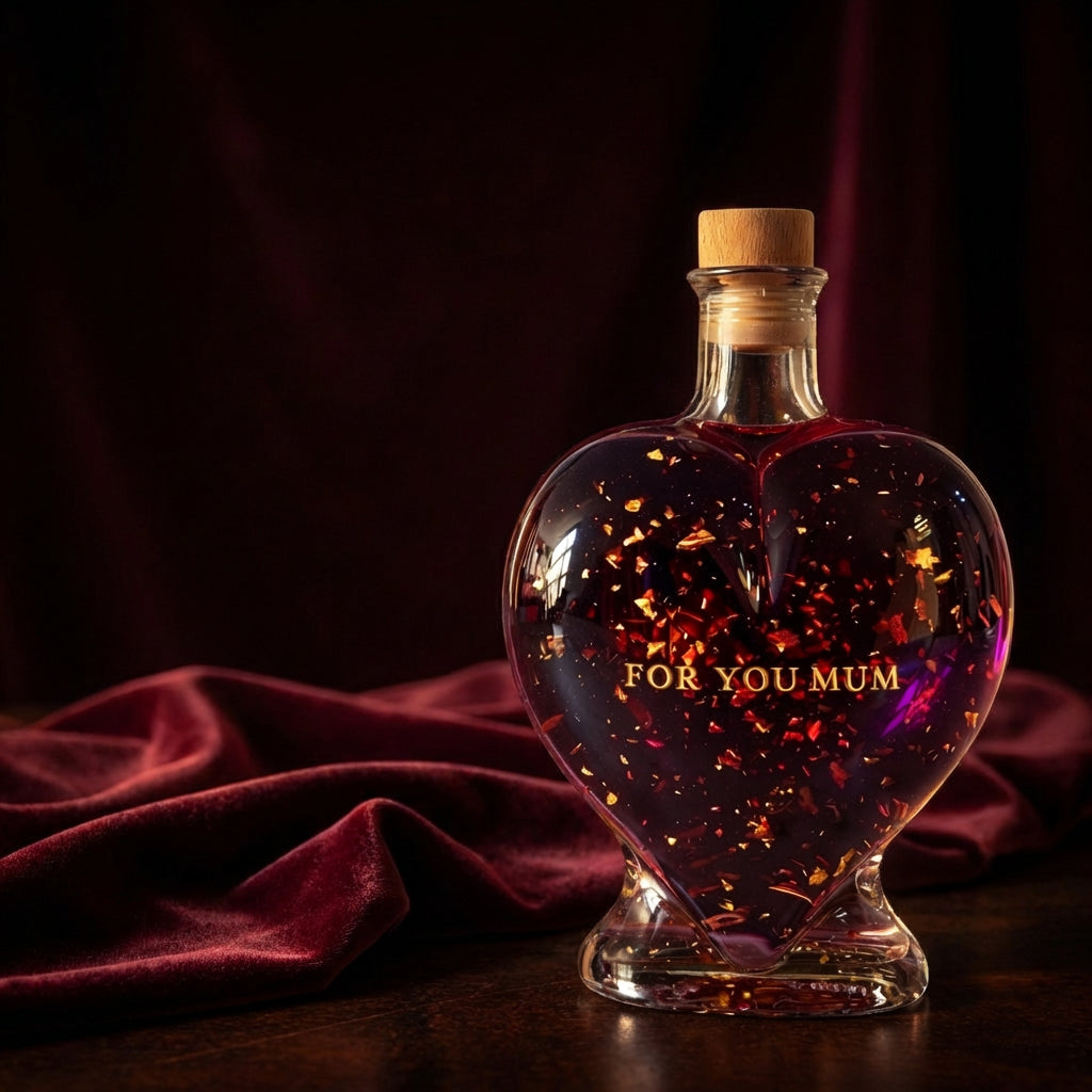 Flaschengeist Heart Bottle | Personalised Non-Alcoholic Luxury Gift of Love & Appreciation