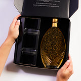 Florence Bottle with 24 Carat Gold Flakes - Butterscotch Liqueur - Gift Box