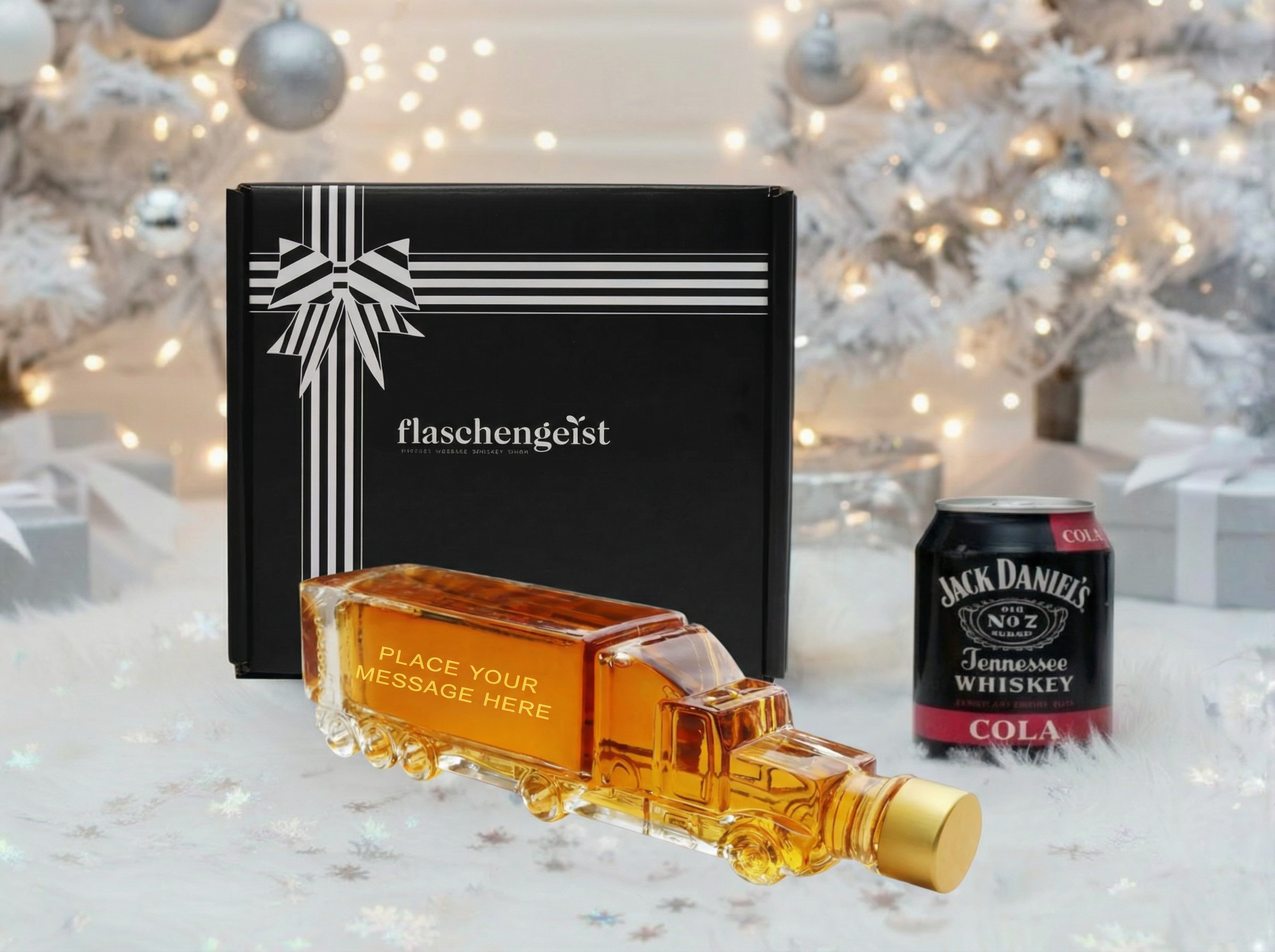 Flaschengeist Truck gift Hamper with Jack Daniel's Whiskey Cola, a great pair. Unique and thoughtful gifting | Christmas 2025