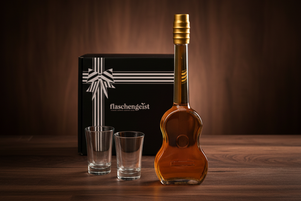 Flaschengeist Guitar Bottle | Personalised Statement Gift for Musicians | Flaschengeist
