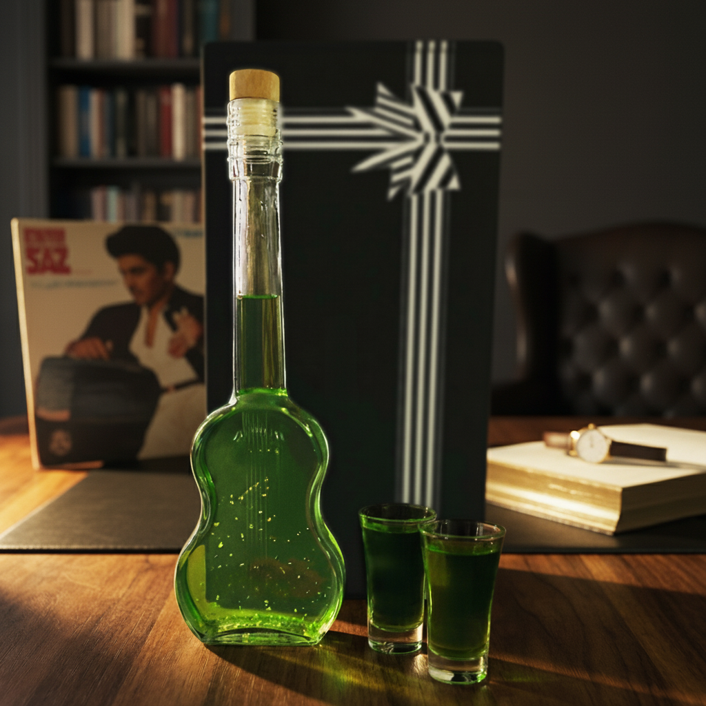 Flaschengeist Guitar Bottle | Personalised Statement Gift for Musicians | Flaschengeist