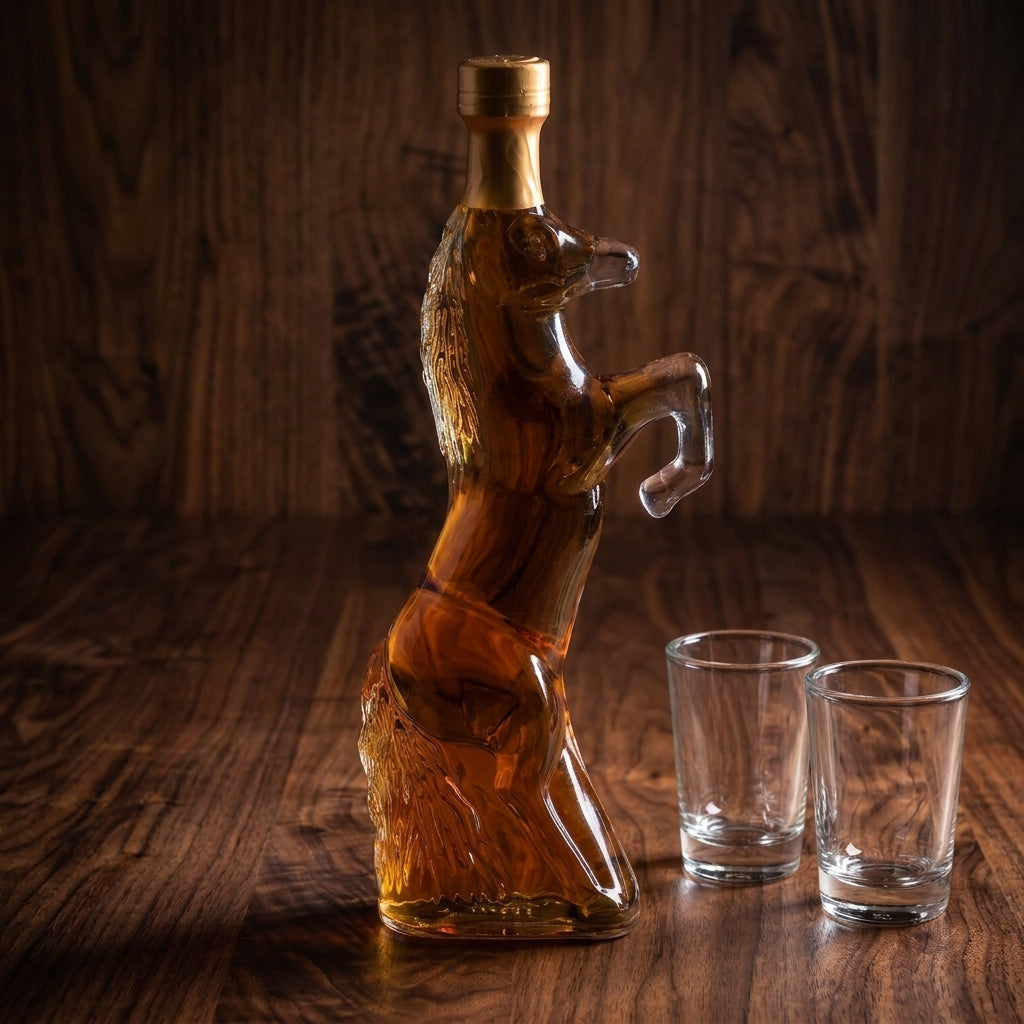 Flaschengeist Horse Bottle | Personalised Non-Alcoholic Equestrian Gift & Racing Memorabilia