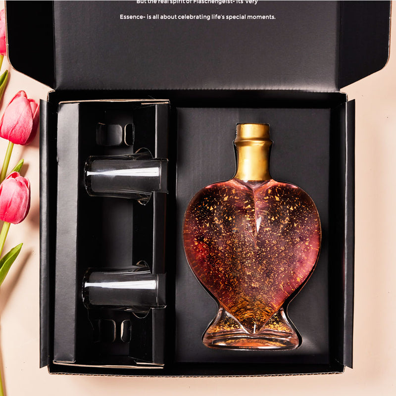 Love Heart Bottle - Strawberry Liqueur - Gift Box - Flaschengeist (Aust) Pty Ltd