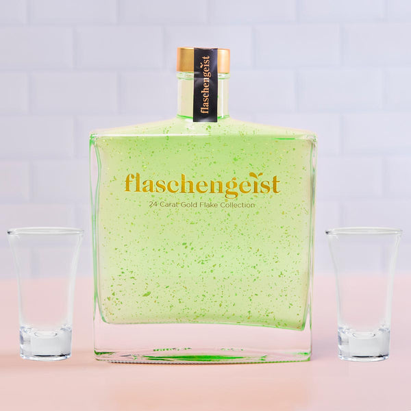 Non Alcoholic Luxe Decanter with 24 Carat Gold Flakes Gift Box - Flaschengeist (Aust) Pty Ltd