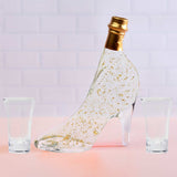 Shoe Bottle - with Vodka + 24 Carat Gold Flakes - Gift Box