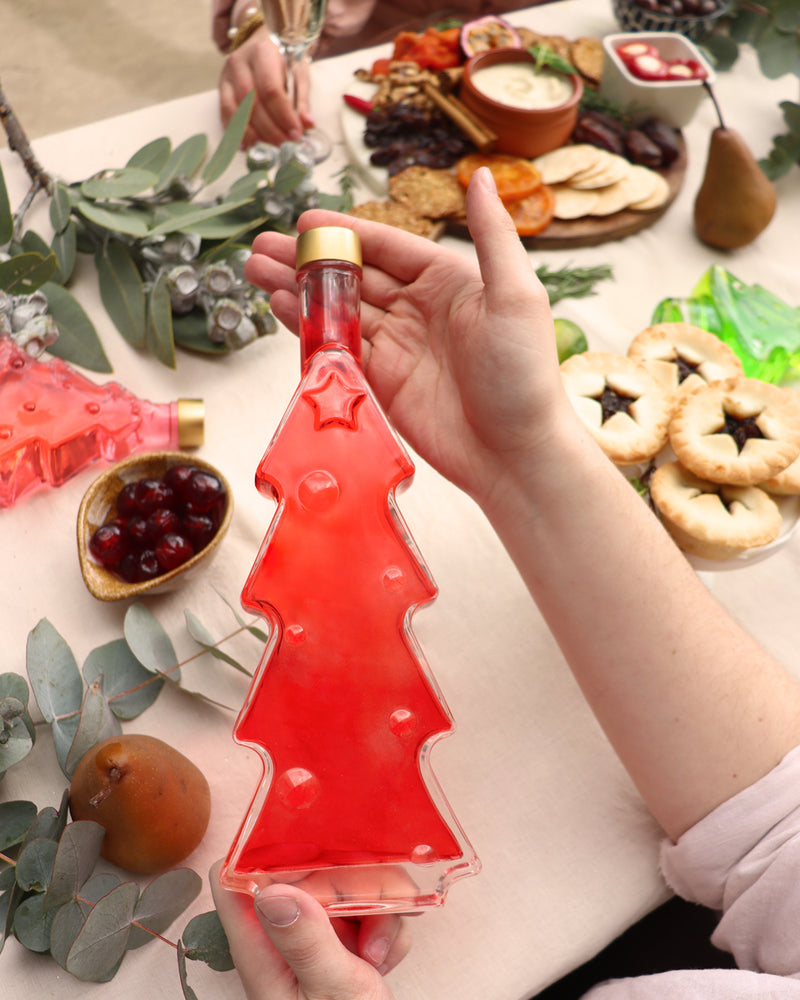 Christmas Tree Bottle 500ml - Strawberry Liqueur - Gift Box - Flaschengeist (Aust) Pty Ltd